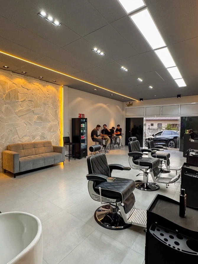 Ambiente da NGR Barbearia